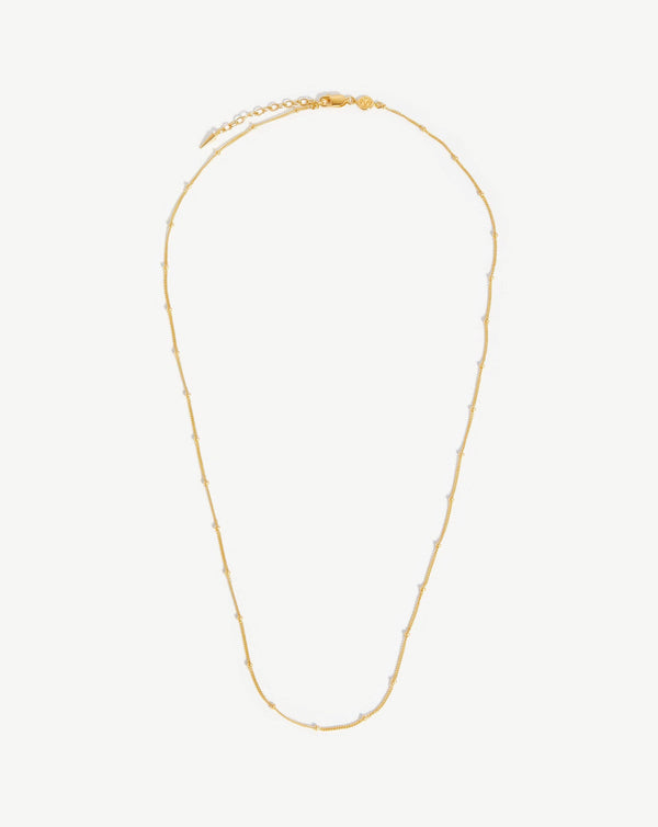 missoma Long Bobble Chain Necklace | 18ct Gold Vermeil