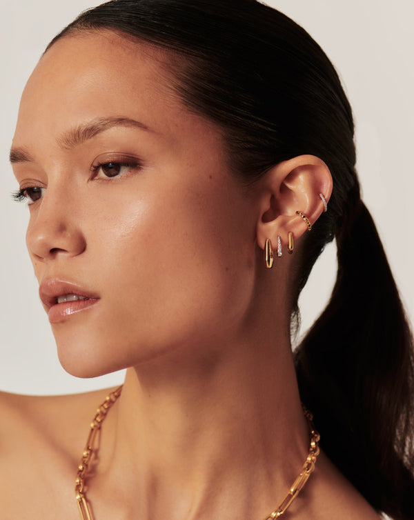 Missoma Lucy Williams Arco Small Hoop Earrings | 18ct Gold Vermeil