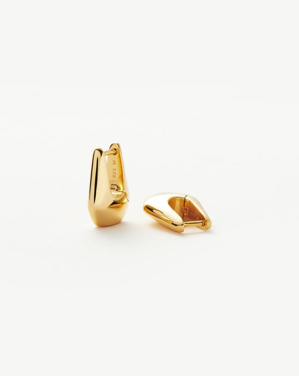missoma Lucy Williams Arco Small Hoop Earrings | 18ct Gold Vermeil