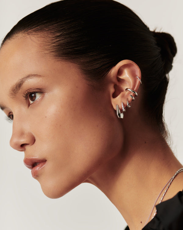 Missoma Lucy Williams Arco Small Hoop Earrings | Sterling Silver