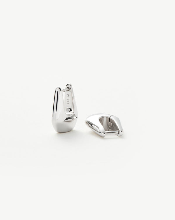missoma Lucy Williams Arco Small Hoop Earrings | Sterling Silver