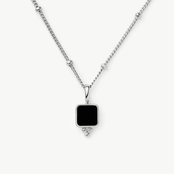 missoma Lucy Williams Black Onyx Choker | Sterling Silver Necklaces