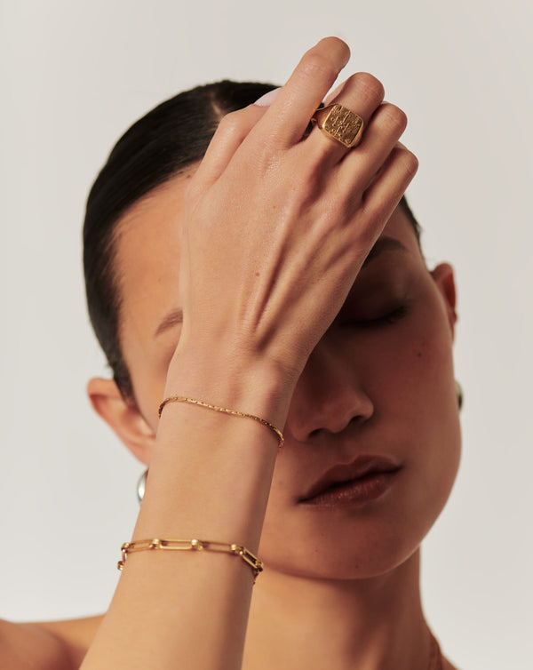 Missoma Lucy Williams Cobra Snake Chain Bracelet | 18ct Gold Plated