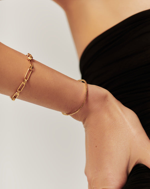 Missoma Lucy Williams Cobra Snake Chain Bracelet | 18ct Gold Plated