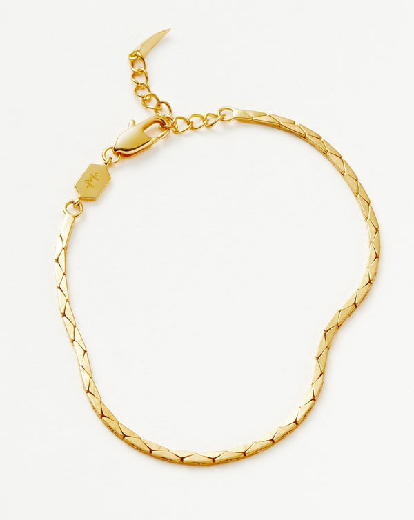 Missoma Lucy Williams Cobra Snake Chain Bracelet | 18ct Gold Plated