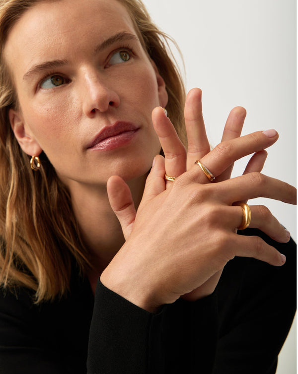 Missoma Lucy Williams Entwine Ring | Mixed Metal - Gold & Silver
