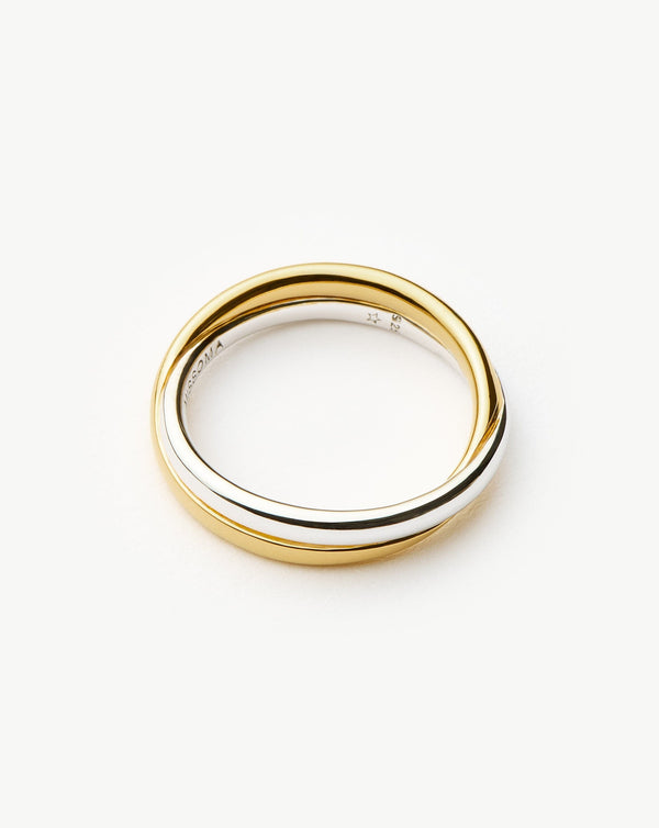 Missoma Lucy Williams Entwine Ring | Mixed Metal - Gold & Silver