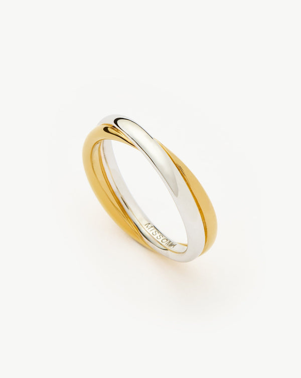 missoma Lucy Williams Entwine Ring | Mixed Metal - Gold & Silver
