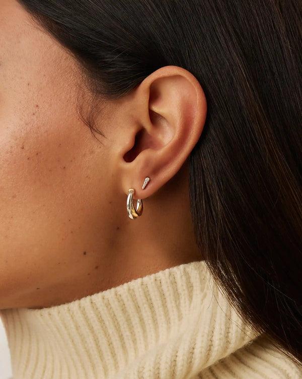 Missoma Lucy Williams Entwine Small Hoop Earrings | Mixed Metal