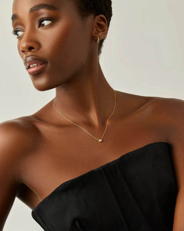 Missoma Lucy Williams Fine Diamond Pendant Necklace UK