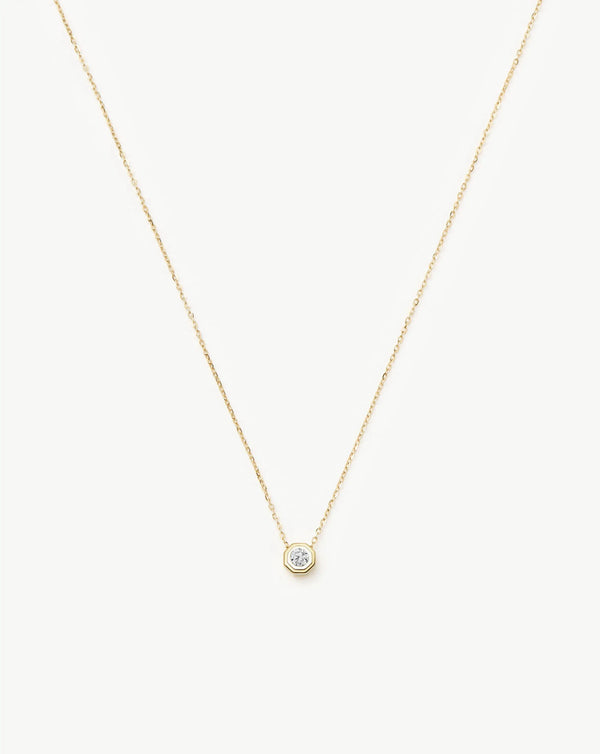 Missoma Lucy Williams Fine Diamond Pendant Necklace UK