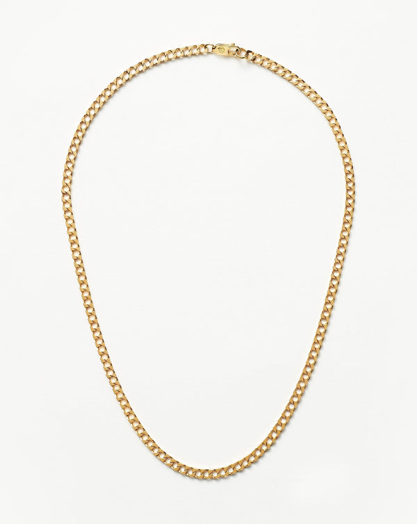 missoma Lucy Williams Flat Curb Chain Necklace | 18ct Gold Vermeil
