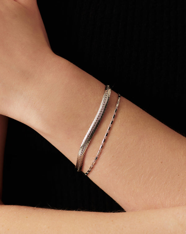 Missoma Lucy Williams Horizon Link Chain Bracelet | Sterling Silver
