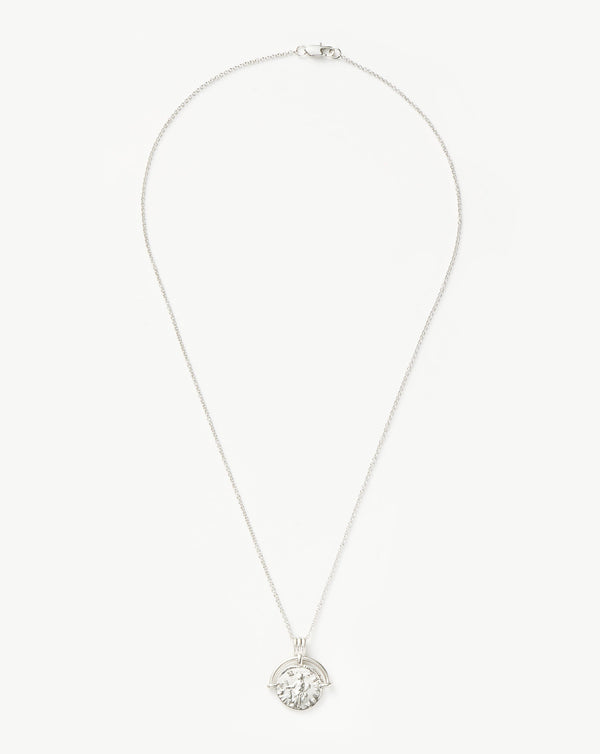 missoma Lucy Williams Long Engravable Roman Arc Coin Necklace | Gold