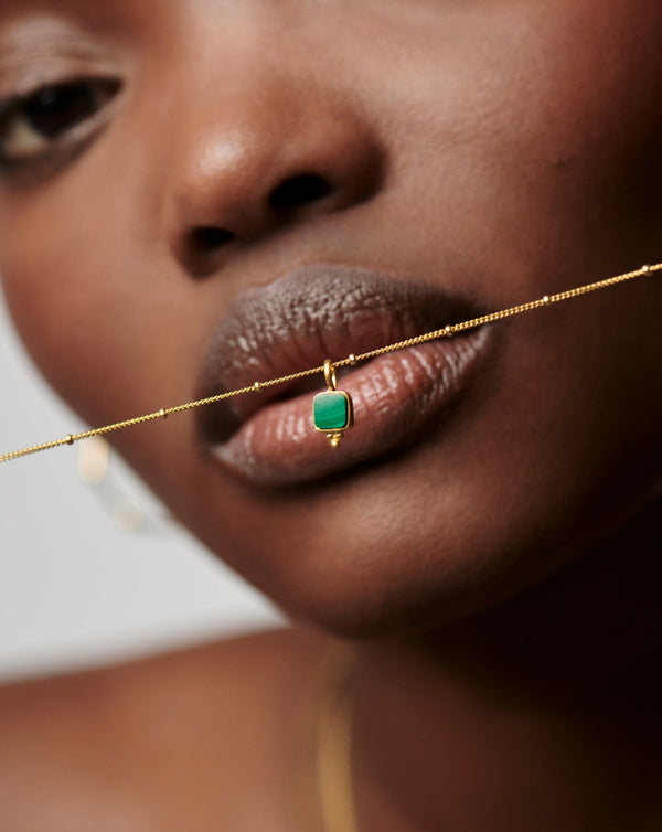 Missoma Lucy Williams Malachite Choker | 18ct Gold Vermeil