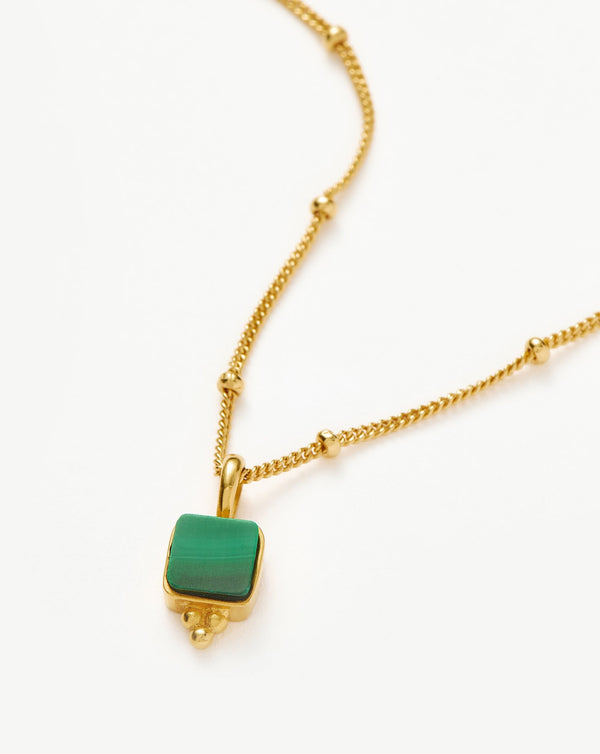Missoma Lucy Williams Malachite Choker | 18ct Gold Vermeil