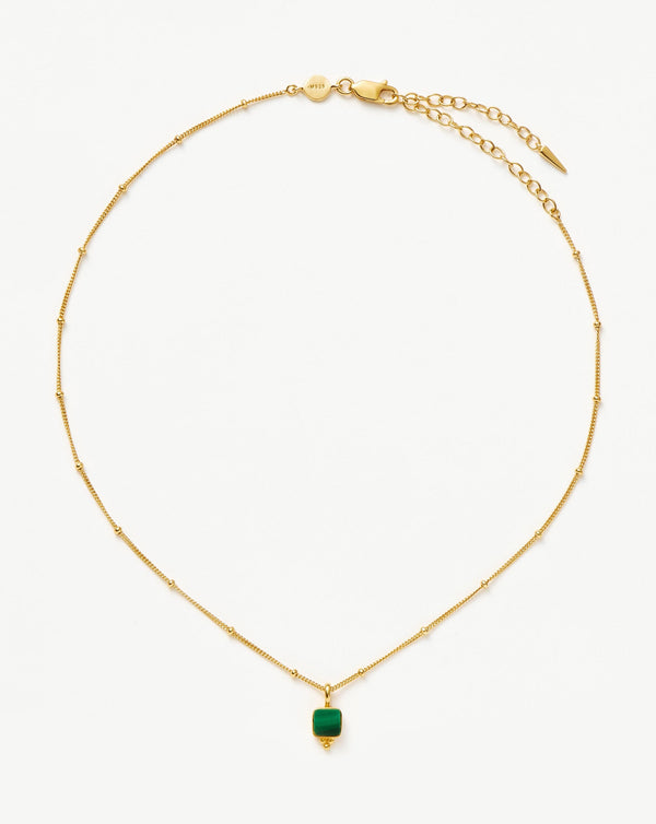 missoma Lucy Williams Malachite Choker | 18ct Gold Vermeil