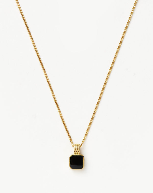 Missoma Lucy Williams Medium Square Snake Chain Necklace | Gold