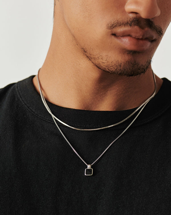 Missoma Lucy Williams Mens Square Charm Necklace UK