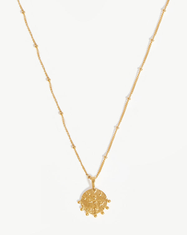 missoma Lucy Williams Mini Beaded Coin Necklace | 18ct Gold Vermeil