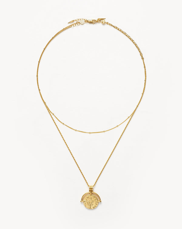 missoma Lucy Williams Roman Arc Chain Necklace Set | 18ct Gold Vermeil