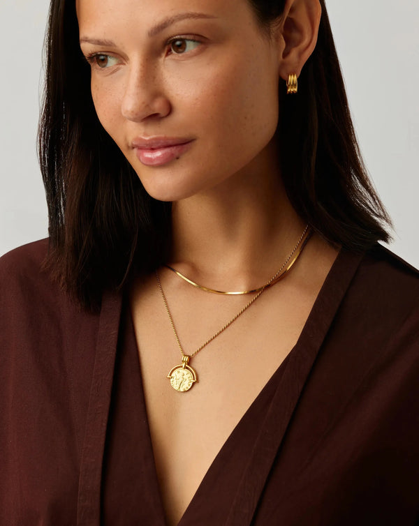 Missoma Lucy Williams Roman Arc & Snake Necklace Set | Gold