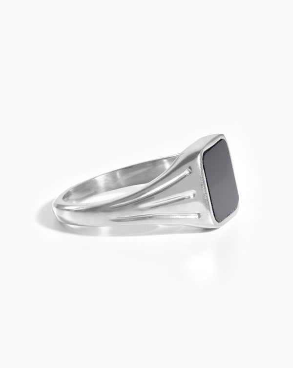 Missoma Lucy Williams Square Signet Ring | Sterling Silver