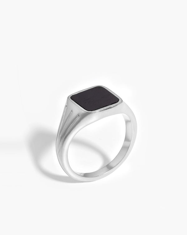 missoma Lucy Williams Square Signet Ring | Sterling Silver