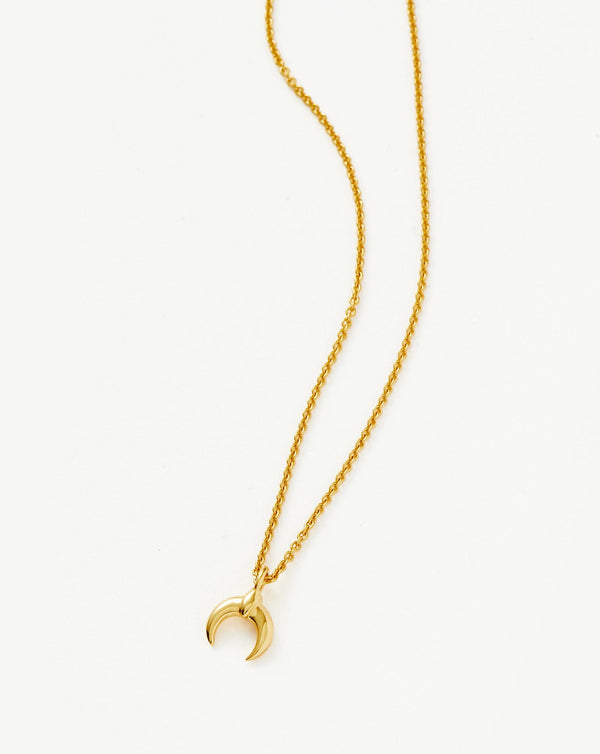 Missoma Lucy Williams Tiny Horn Necklace | 18ct Gold Vermeil