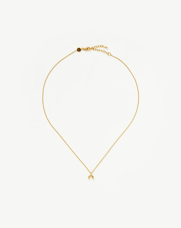 missoma Lucy Williams Tiny Horn Necklace | 18ct Gold Vermeil