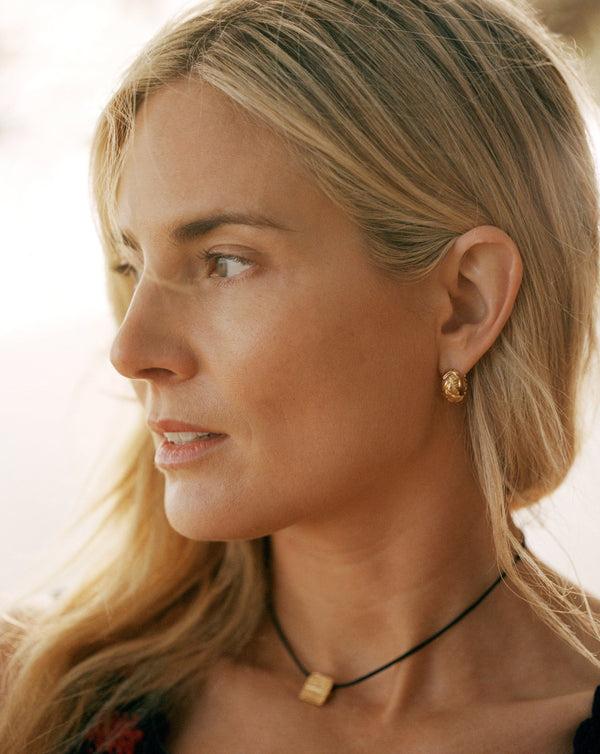 Missoma Lucy Williams Waffle Mini Hoop Earrings | 18ct Gold Vermeil