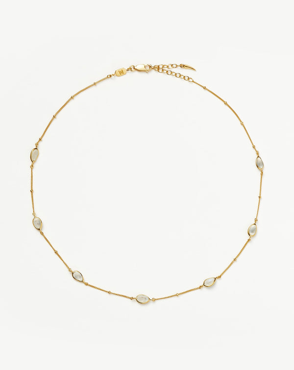 missoma Magma Gemstone Charm Choker | 18ct Recycled Gold Vermeil on Recycled Sterling Silver