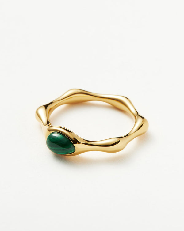 Missoma Magma Gemstone Stacking Ring | 18ct Recycled Gold Vermeil On Recycled