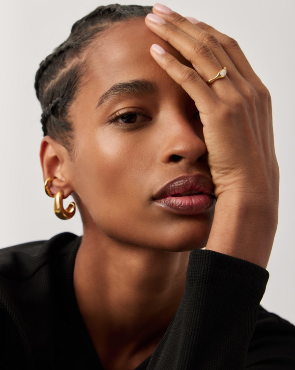 Missoma Magma Gemstone Stacking Ring | 18ct Recycled Gold Vermeil