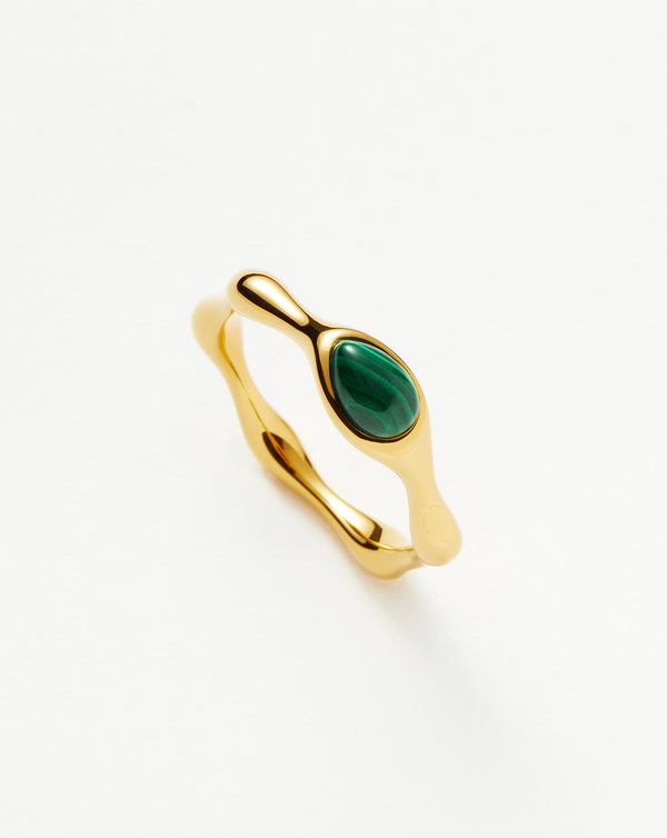 missoma Magma Gemstone Stacking Ring | 18ct Recycled Gold Vermeil on Recycled