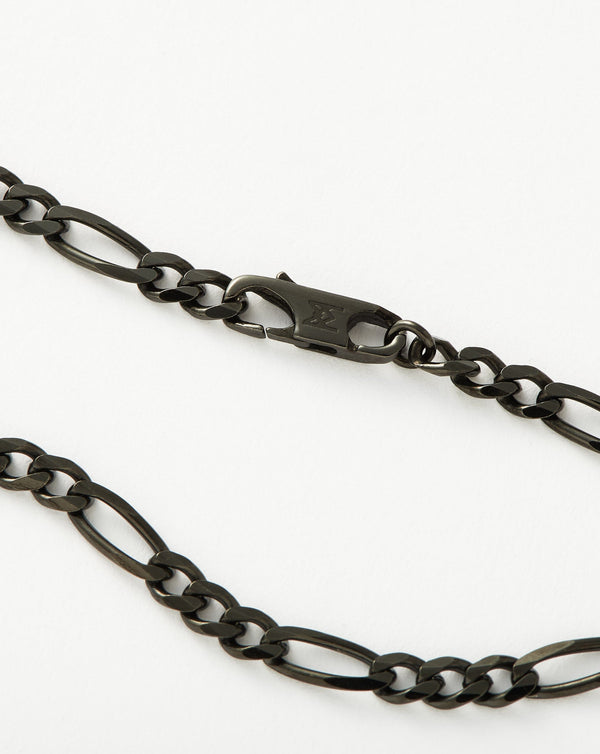 Missoma Mens Black Filia Chain Necklace | Sterling Silver