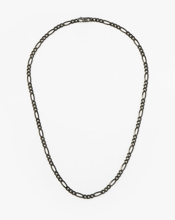 missoma Mens Black Filia Chain Necklace | Sterling Silver