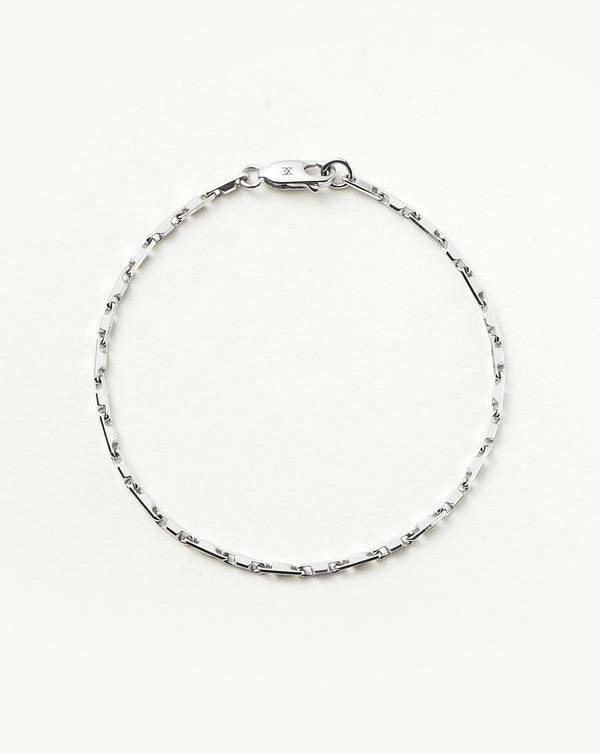 missoma Mens Interlocking Link Chain Bracelet | Sterling Silver