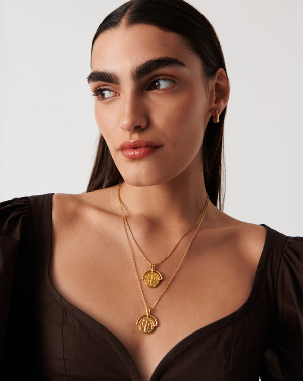 Missoma Mens Lucy Williams Square Black Onyx Pendant Necklace