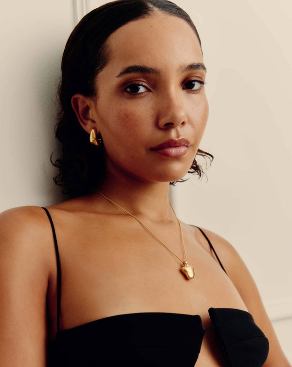 Missoma Message In A Bottle Heart Pendant Necklace | 18ct Gold Plated