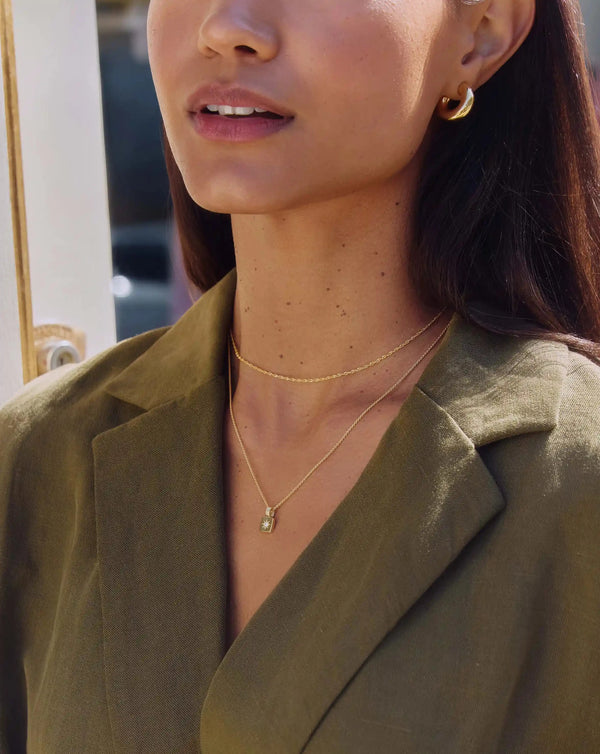 Missoma Mini Star Ridge Pendant Necklace | 18ct Gold Vermeil