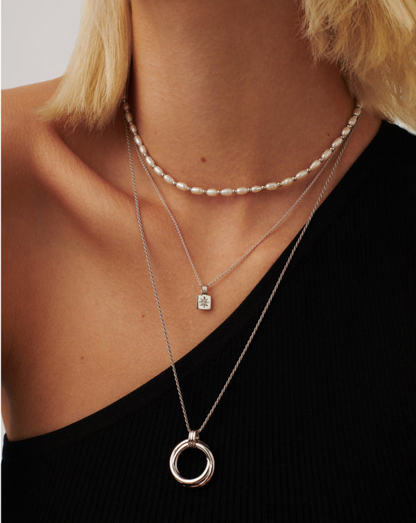 Missoma Mini Star Ridge Pendant Necklace | Sterling Silver