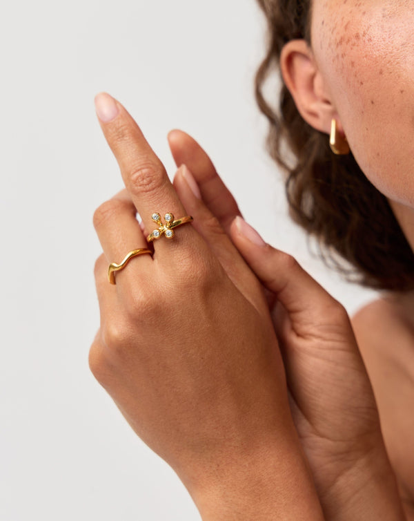 Missoma Atom Ring | 18ct Gold Vermeil UK