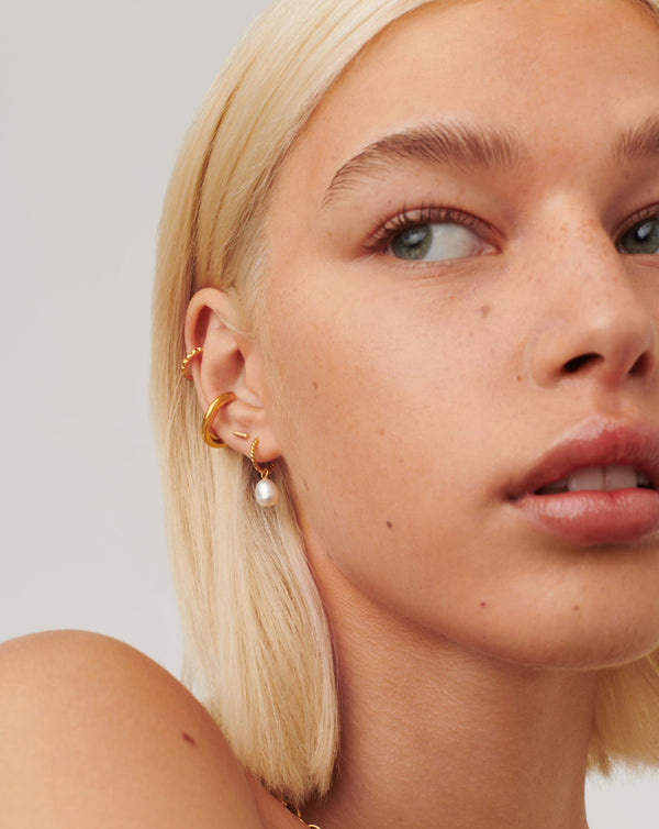 Missoma Bar Stud Earrings | 18ct Gold Vermeil