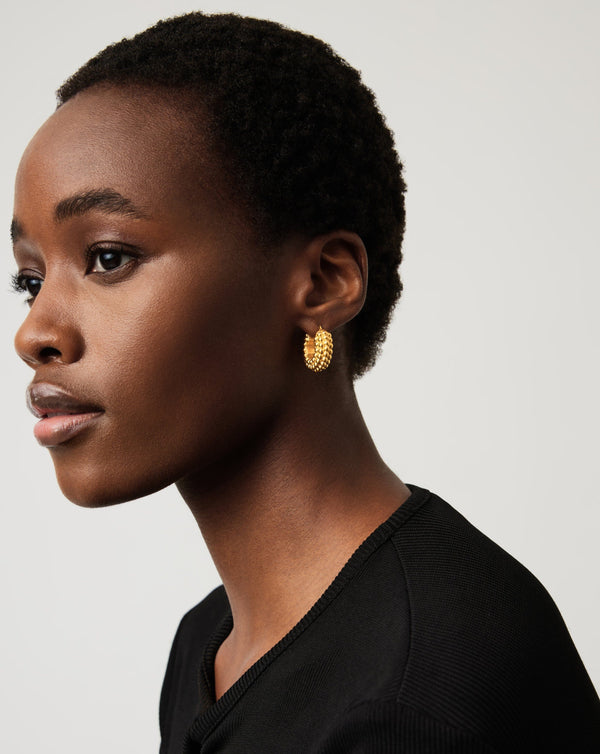 Missoma Baya Hoop Earrings | 18ct Gold Plated