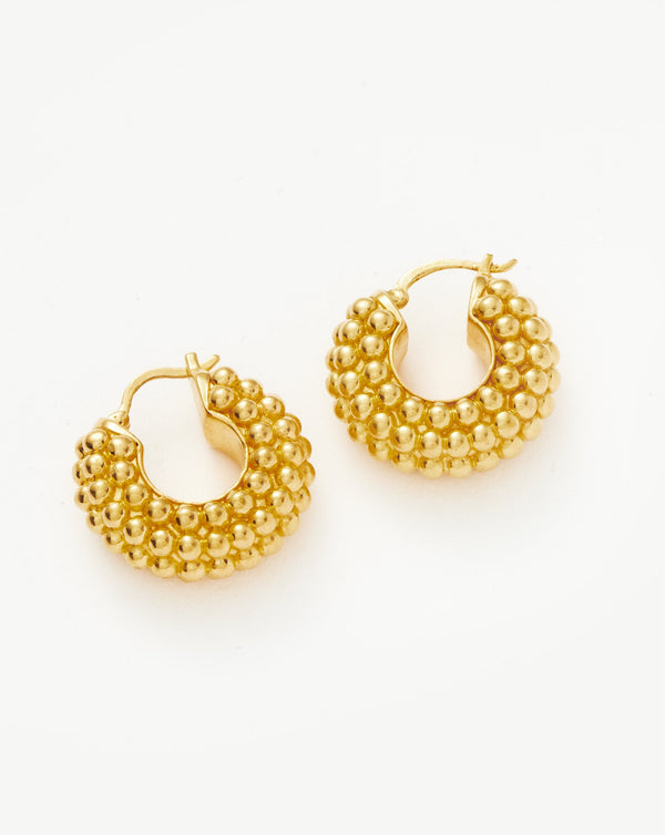 Missoma Baya Hoop Earrings | 18ct Gold Plated