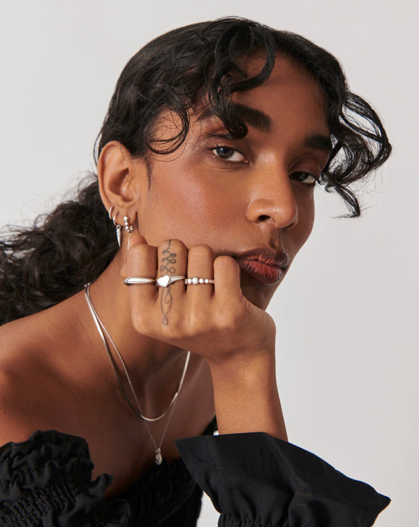 Missoma Beaded Stacking Ring | Sterling Silver