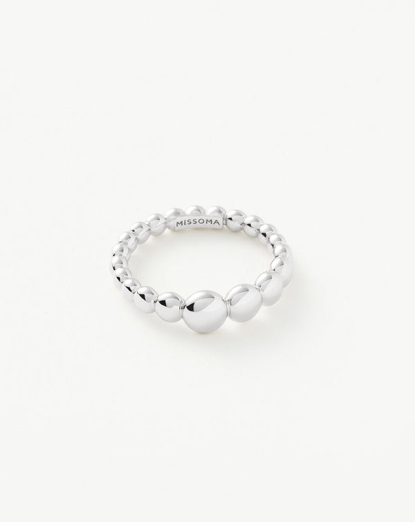 Missoma Beaded Stacking Ring | Sterling Silver