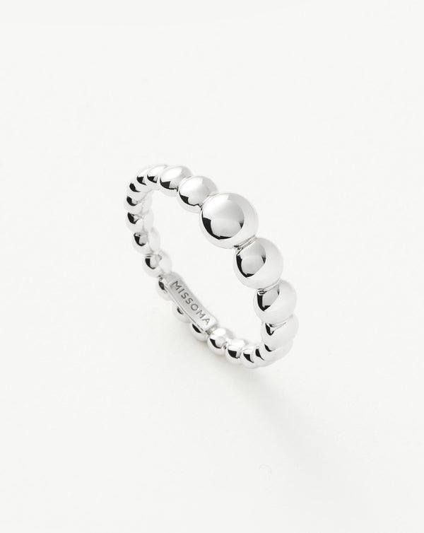 missoma Beaded Stacking Ring | Sterling Silver