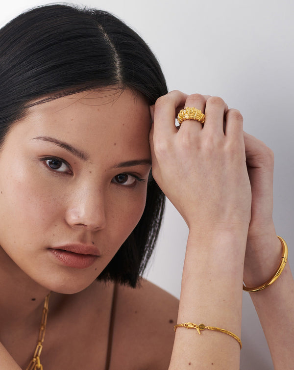 Missoma Bombe Raffia Ring | 18ct Gold Plated